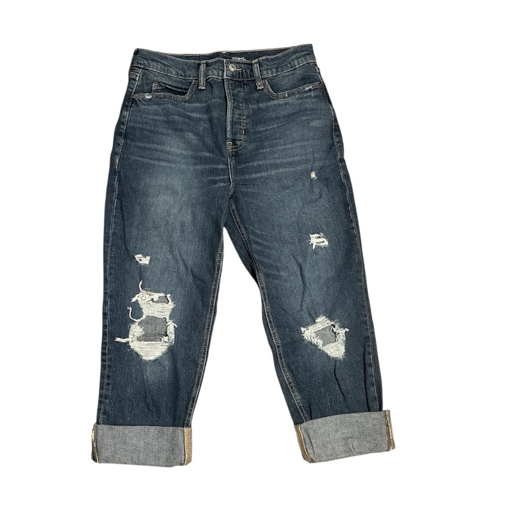 Old Navy Extra High Rise Sky-Hi Straight Secret Smooth Pockets Jeans size 6